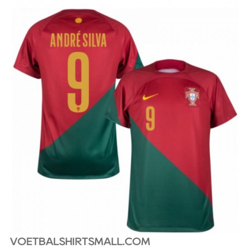 Portugal Andre Silva #9 Voetbalkleding Thuisshirt WK 2022 Korte Mouwen